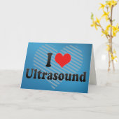 I Love Ultrasound Kaart (Gele Bloem)