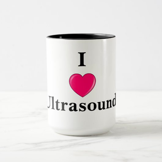 I Love Ultrasound Mok (Midden)