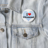 I Love Ultrasound Ronde Button 5,7 Cm (In situ)
