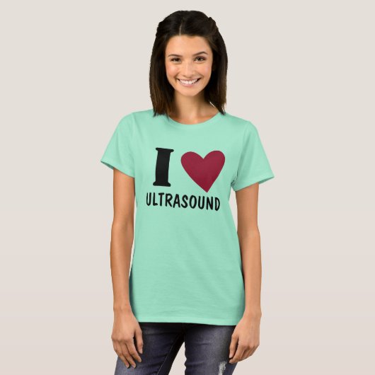 I Love Ultrasound T-shirt (Voorkant volledig)