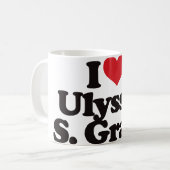 I Love Ulysses S Grant Koffiemok (Voorkant links)