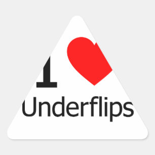 I Love Underflips Sticker