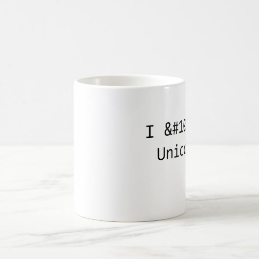 I Love Unicode Mok (Center)