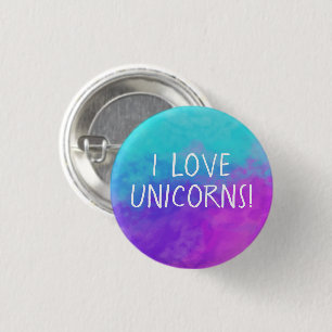 I Love Unicorns Ronde Button 3,2 Cm