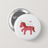 I Love Unicorns Ronde Button 5,7 Cm (Voorkant /achterkant)