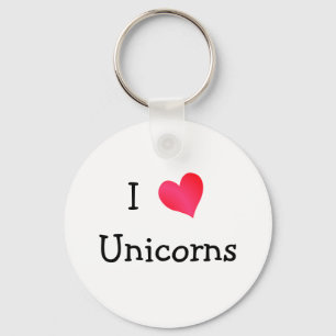 I Love Unicorns Sleutelhanger