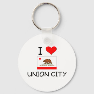 I Love UNION CITY California Sleutelhanger