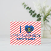 I Love Upper Black Eddy, PA Briefkaart (Staand voorkant)