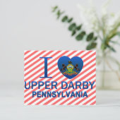 I Love Upper Darby, PA Briefkaart (Staand voorkant)