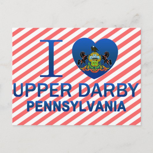 I Love Upper Darby, PA Briefkaart (Voorkant)