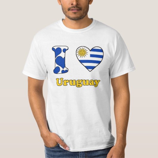 I love Uruguay T-shirt (Voorkant)