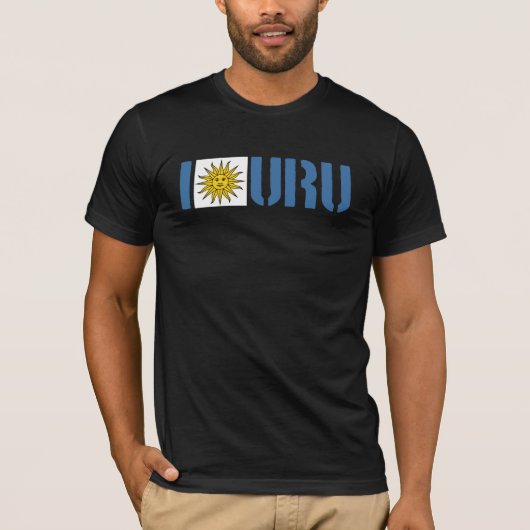I Love URUGUAY T-shirt (Voorkant)