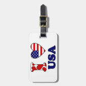 I love USA Bagagelabel (Voorkant verticaal)