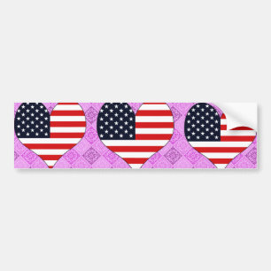 I Love Usa Bumpersticker