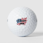 I Love USA Golfballen (Voorkant)