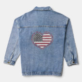  I Love USA Heart Denim Jacket (Achterkant)