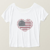  I Love USA Heart T-shirt (Design voorkant)