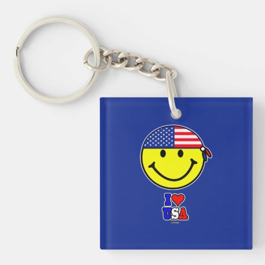 I LOVE USA KEYCHAIN  (voorkant)