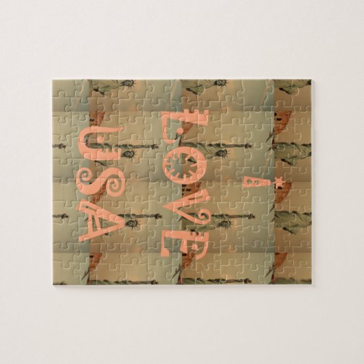 I Love USA Legpuzzel (Horizontaal)