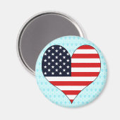 I Love Usa Magneet (Voorkant / Achterkant)