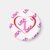 I Love USA Magneet (Voorkant)