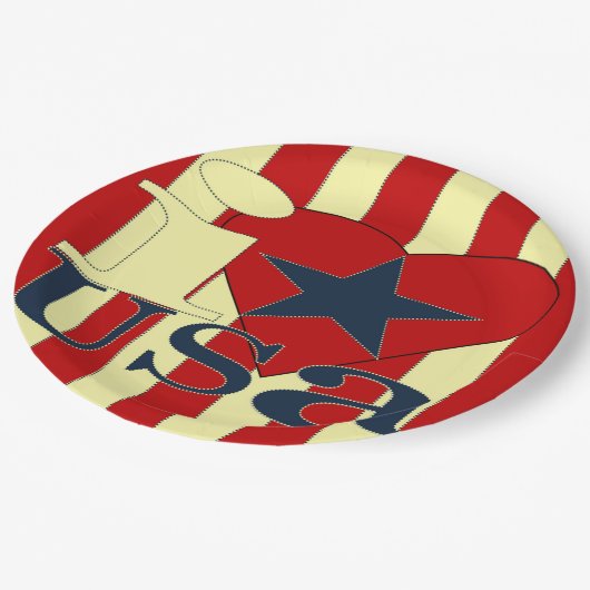 I Love USA Paper Bord (Gekanteld)