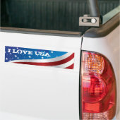 I Love USA Patriot Bumpersticker (Op Truck)