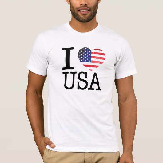 I Love USA Shirt (Voorkant)