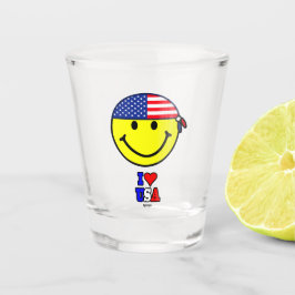 I LOVE USA SHOT GLASS SHOT GLAS