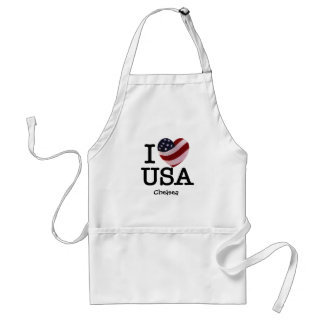 I Love USA Standaard Schort