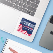 I Love USA Sticker (Laptop met iPhone)