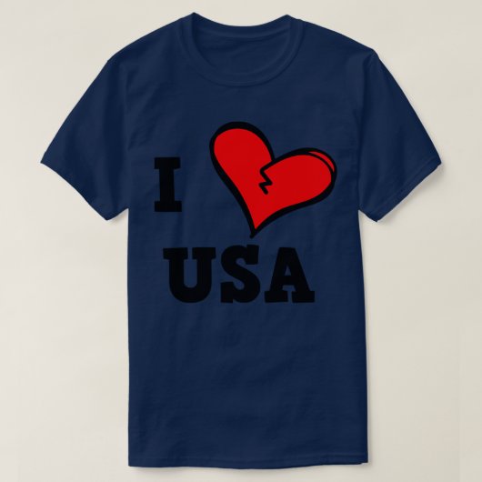 I Love USA T-shirt (Design voorkant)