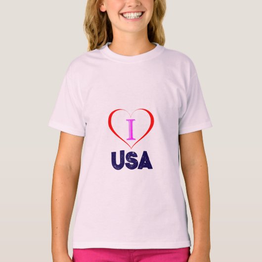 I Love USA T-shirt (Voorkant)