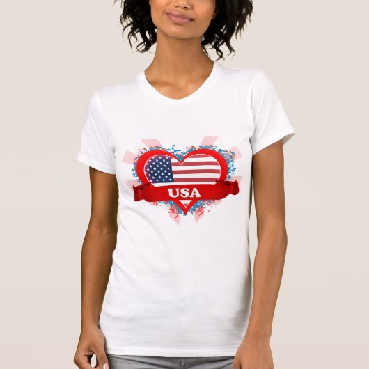 I Love Usa T-shirt (Voorkant)