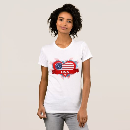  I Love Usa T-shirt (Voorkant volledig)