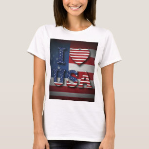 I Love USA T-shirt – Show Your American Pride