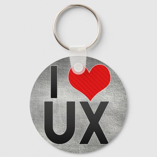 I Love UX Sleutelhanger (Voorkant)