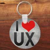 I Love UX Sleutelhanger (Voorkant)