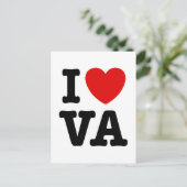 I Love VA Briefkaart (Staand voorkant)