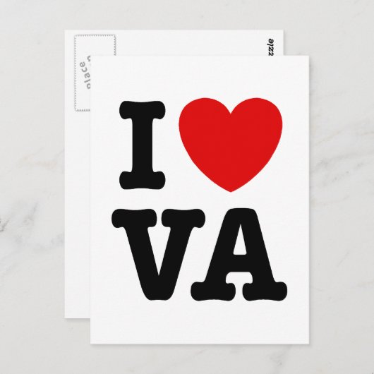 I Love VA Briefkaart (Voorkant / Achterkant)