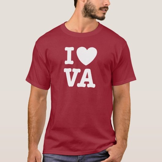 I Love VA T-shirt (Voorkant)
