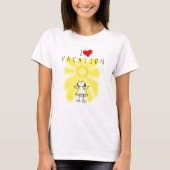 I Love Vacation T-Shirt Sunshine Girl (Voorkant)