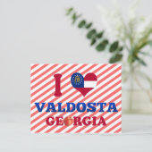 I Love Valdosta, Georgia Briefkaart (Staand voorkant)