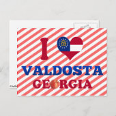 I Love Valdosta, Georgia Briefkaart (Voorkant / Achterkant)