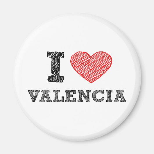 I Love Valencia Magneet (Voorkant)