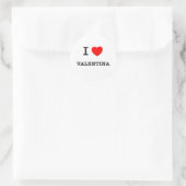 I Love Valentina Ronde Sticker (Tas)