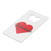 I Love Valparaiso - Chili Creditkaart Flessenopener (Voorkant Gekanteld)