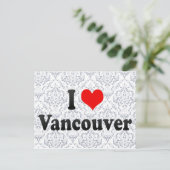 I Love Vancouver, Canada Briefkaart (Staand voorkant)