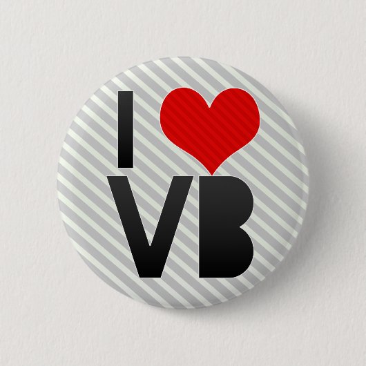 I Love VB Ronde Button 5,7 Cm (Voorkant)