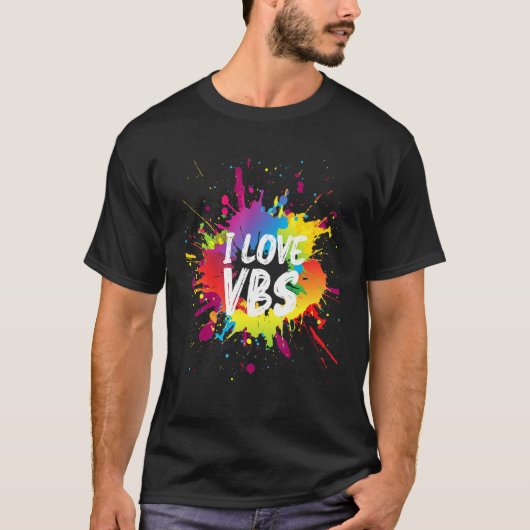 I Love Vbs Tees Crew Vacation Bible School Paint S (Voorkant)